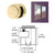 CRL Brass Edge Grip Clamp for 3/8" Glass