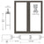 CRL-U.S. Aluminum White Kynar 400 Offset Entrance Doors Pair, No-Prep