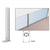 CRL 36" Satin Anodized Aluminum Center Stall Partition Post