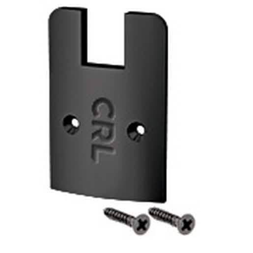 CRL Matte Black Low Profile Sidelite Rail Cap with Screws - Sleek, Modern Design