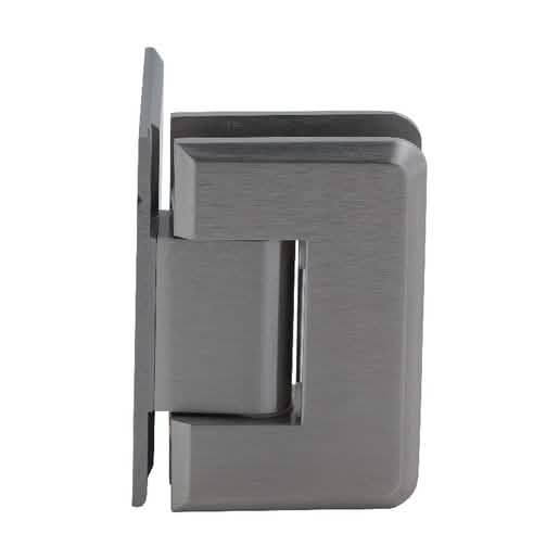 CRL Brushed Nickel Pinnacle 544 Wall Mount Offset Hinge with 5 Degree Back Plate