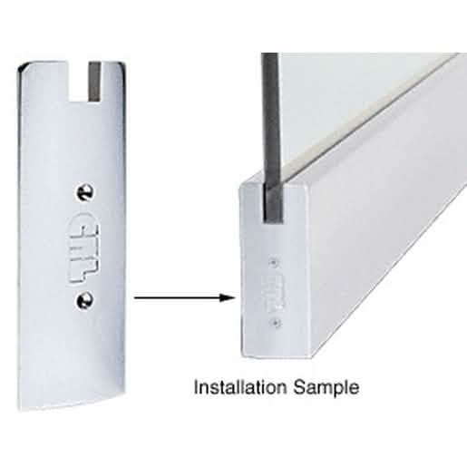 CRL Polished Stainless Steel 6-inch Square End Cap for Sidelite Rails - Durable Finish
