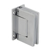 Polished chrome aluminum oil-dynamic full back plate wall hinge for 8-14mm glass doors, self-closing (SKU H8210BTCH)