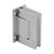 CRL Vernon Chrome Wall-Mount Full Back Plate Hinge for Glass Doors