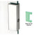 CRL Satin Anodized Low-Profile Deadbolt Keeper 1-3/4" x 5-5/8"