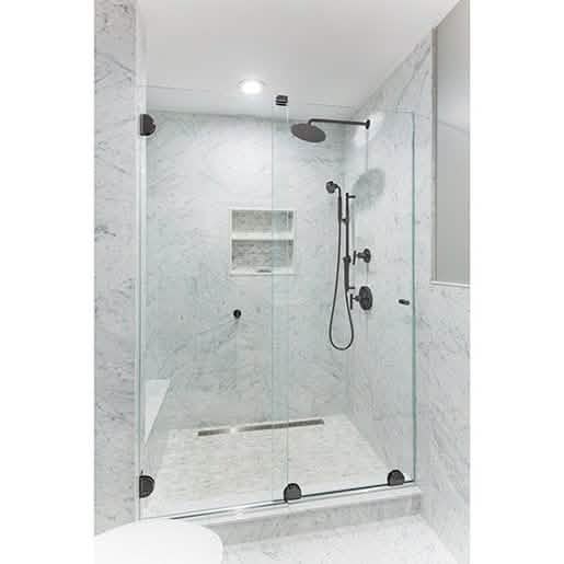 Oil Rubbed Bronze Essence® Sliding Door Kit - Stylish and durable for modern interiors.