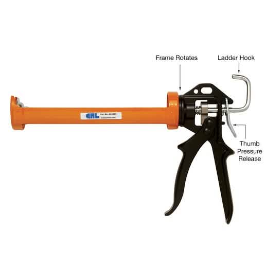 CRL 12:1 Ratio Strap Frame Caulking Gun - Durable, efficient tool for precise sealing.