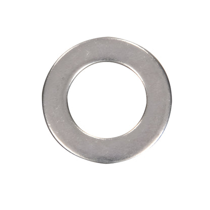 FW1278S stainless steel flat round washer, large center hole, corrosion resistant 18 8 for wood-mounted standoff assemblies.