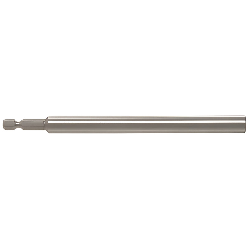 CRL M4906 6 in 1/4" magnetic hex bit holder, chrome long shaft for hex insert bits.