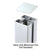 CRL Metallic Silver 180° Post Cap for HD Center & End Posts