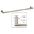 CRL 24" Brushed Nickel Single-Sided Oval/Round Towel Bar