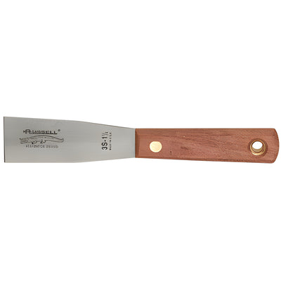 CRL Russell 1-1/4 in Steel Stiff Blade Putty Knife - Painter Scraper