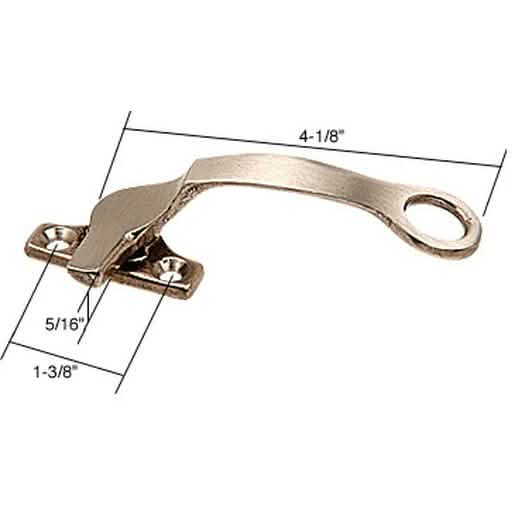 CRL Right Hand Casement Window Locking Handle, 1-3/8" Screw Holes, Durable Ring Design