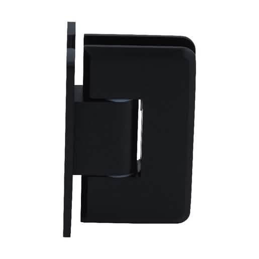CRL Oil Rubbed Bronze Wall Mount 'H' Back Plate Hinge - Adjustable Cologne 337 Series