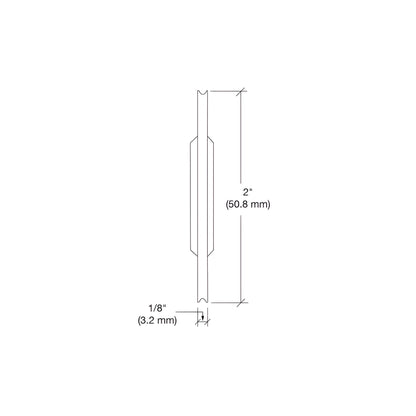 White concave 2 in. nylon replacement wheel with steel ball bearing for spline roller tools (SKU WREPK7N)