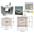CRL Brushed Stainless Steel Rotary Buffet Server with Vision Panel