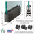 4" Tapered DRS Door Rail with Lock for 1/2" Glass - Black Bronze 9.5"