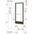 CRL-U.S. Aluminum 250 Narrow Stile 3x7 Offset Door, Geared Hinge, ADA