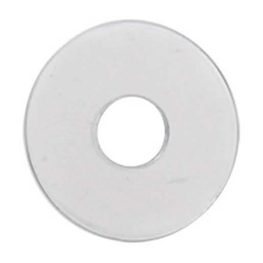 CRL 1" Clear Vinyl Replacement Washer with Large Hole for Glass Door Installation