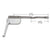 CRL Dyad 9.5 in White Right-Hand Single-Arm Surface Casement Operator