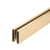 CRL Brushed Bronze Premium Brixen Series Two Door Bypass Sliding Shower Door System with Concealed Hardware