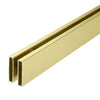 CRL Satin Brass Premium Brixen Series Two Door Bypass Sliding Shower Door System with Concealed Hardware