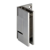 GEN044BN brushed nickel solid brass wall-mount shower hinge, offset back plate, fits 8-12mm (5/16-1/2") tempered glass.