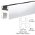 CRL Brite Anodized 95-in Flat/Flat Deluxe Shower Door Header Kit
