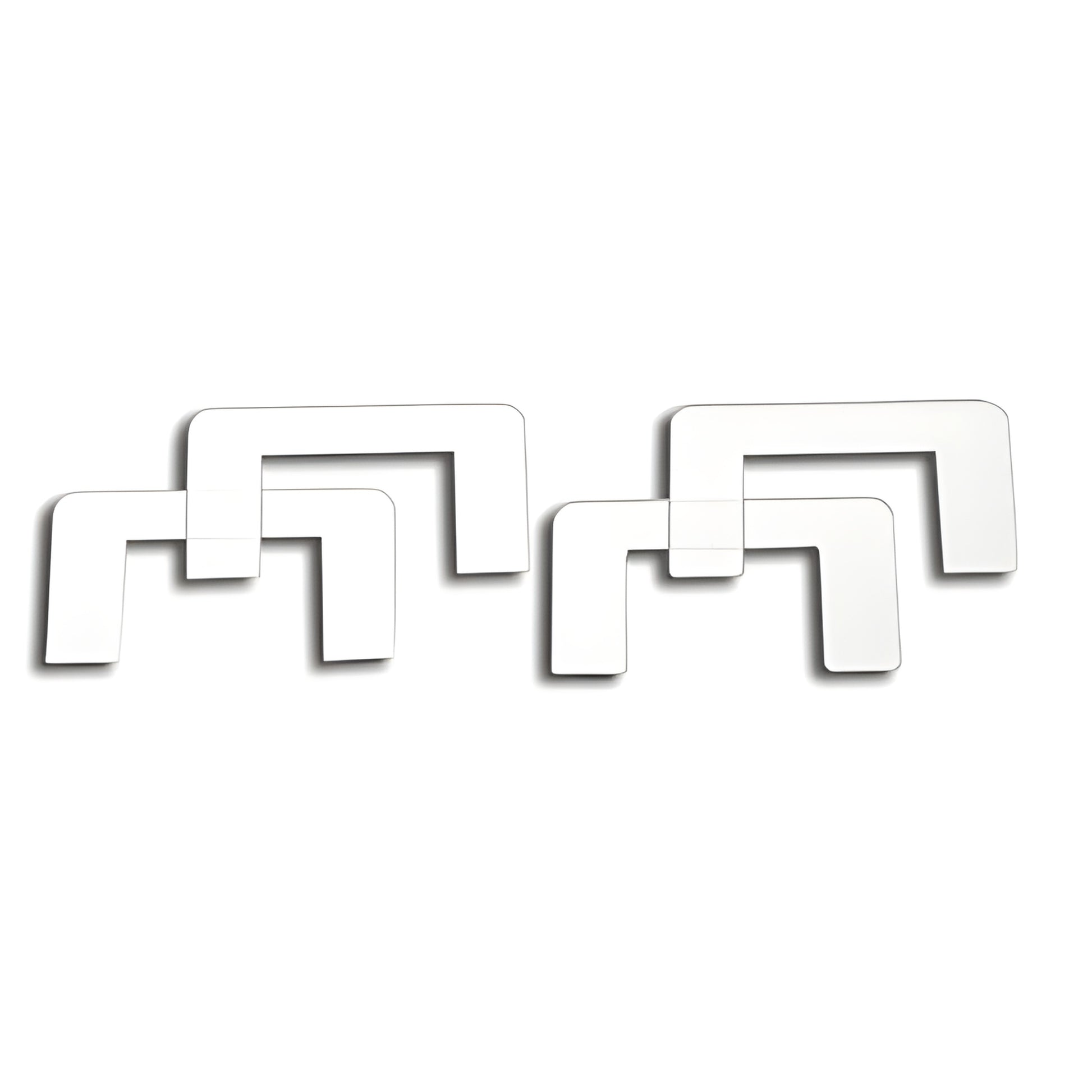 Clear plastic replacement hinge gaskets (PPHGKCLR) - four L-shaped seals for 8-10mm glass