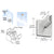 CRL Brushed Stainless Patch Connector Support Fin Bracket for Glass