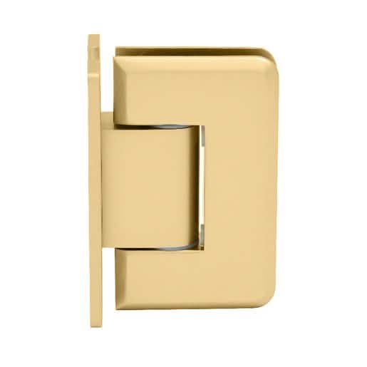 Satin Brass Pinnacle 337 Adjustable Wall Mount 'H' Back Plate Hinge - Sleek & Durable