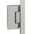 CRL 72 in Geneva Brushed Nickel Jamb-Mount Shower Door Hinge Kit