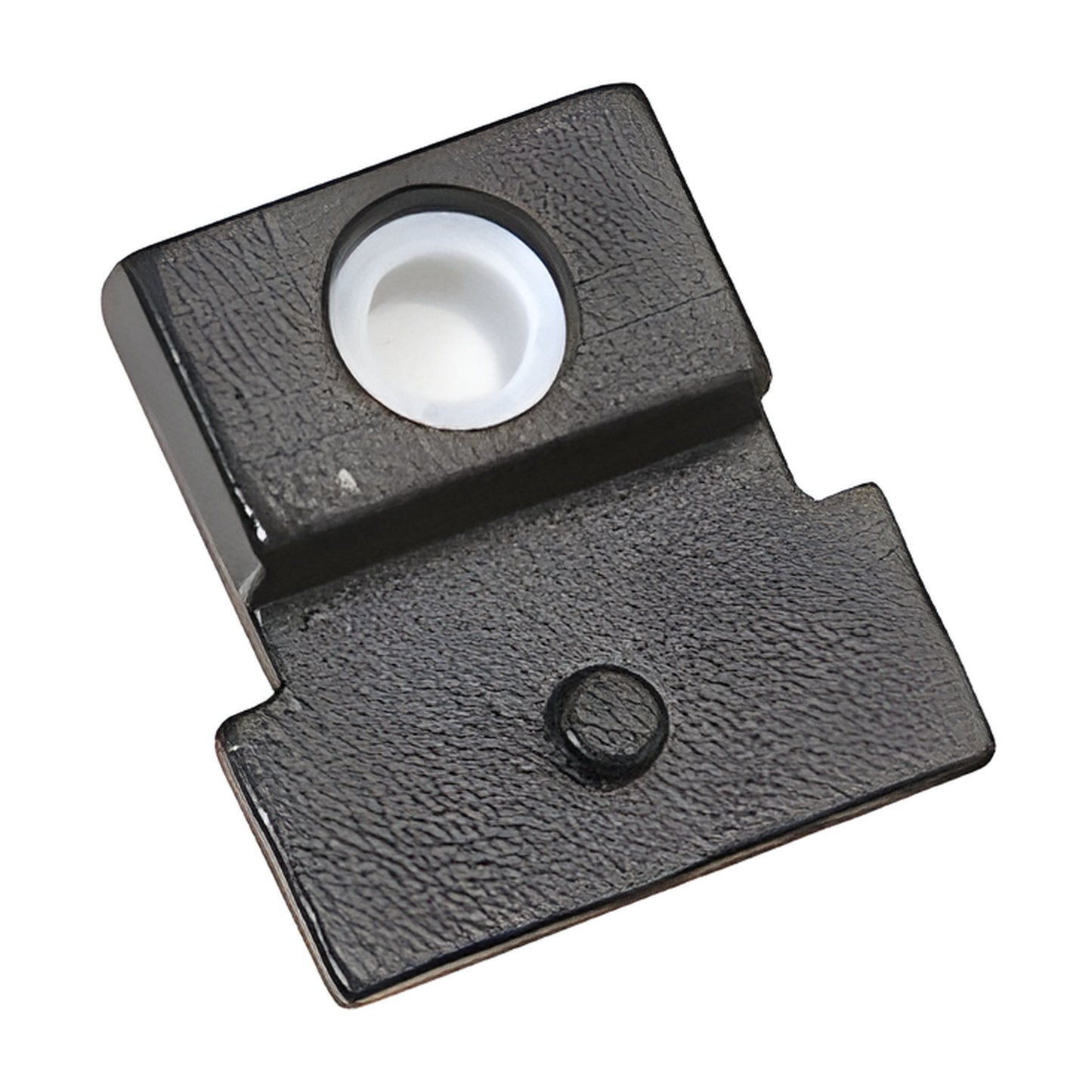 Reversible door stop insert SKU 1NT310 - black plastic with white rubber stop, for PH60/PH70 patch fittings