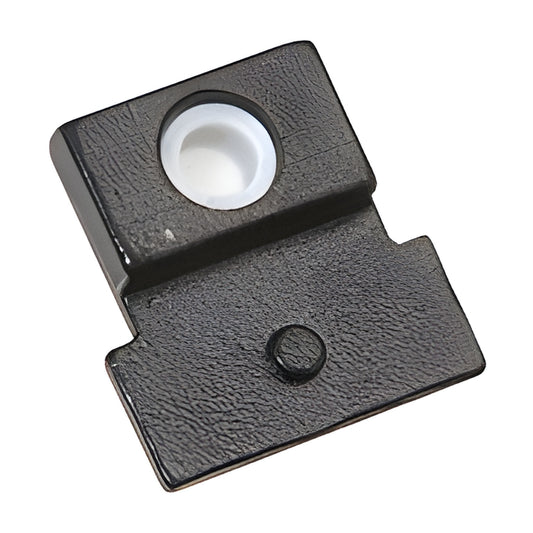 Reversible door stop insert SKU 1NT310 - black plastic with white rubber stop, for PH60/PH70 patch fittings