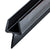 CRL Shower Door Bottom Rail with Black Wipe for 1/2" Glass