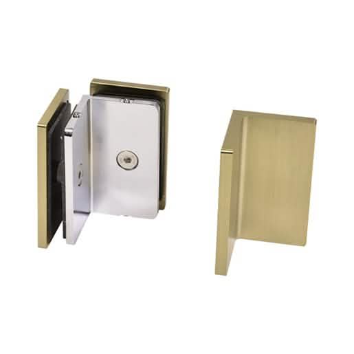 CRL Brushed Bronze Como Series Glass-to-Glass Bracket - Stylish, Durable, Easy Install