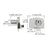 CRL Chrome Lock for Double Glass Doors - Random Keying