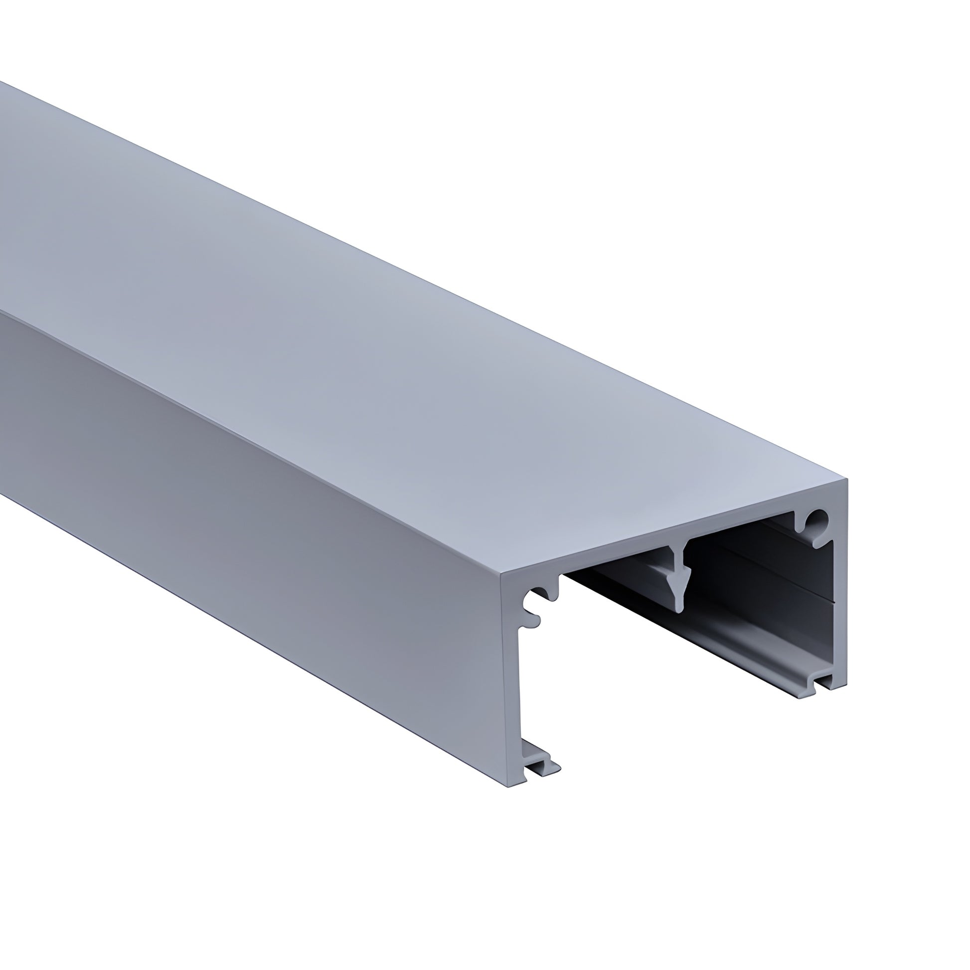 Silver metallic Cielo face cap (SKU CFC72S), aluminum snap-on front cap for Cielo posts.