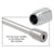 CRL Laguna Brushed Stainless Sliding Tube End Cap - Wall Mount