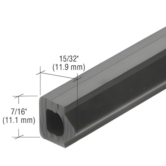 SP455 black EPDM hollow spacer gasket for glazing, square profile 7/16" x 15/32" (11.1 x 11.9 mm)