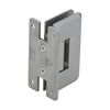 Brushed nickel shower hinge C0L537BN - solid brass, beveled wall-mount for 3/8-1/2 frameless glass