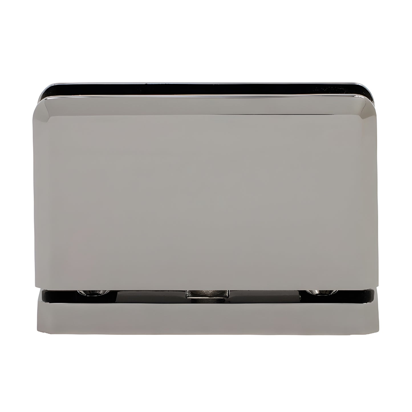 SRPPH01GM gun metal brass beveled Senior Prima glass pivot hinge for 1/2 in (12 mm) doors, head & sill mount