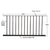 CRL Matte Black Picket Fence Panel 60 in x 48 in (200-400 Series)