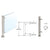 CRL Brushed Stainless Steel 18" 1" Round Slimline Corner Post