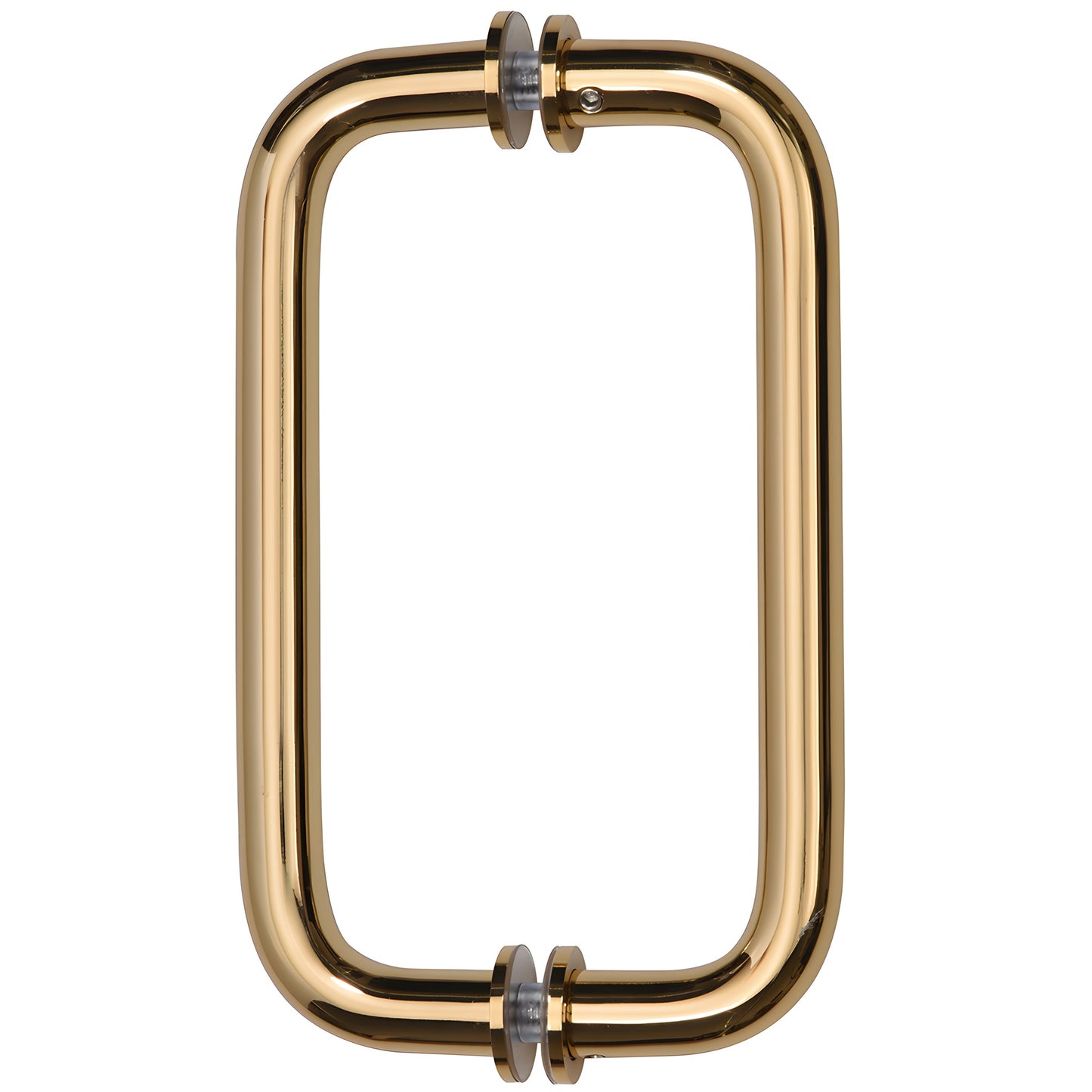 French gold solid brass 3/4 in. rectangular back-to-back shower door pull with metal washers (SKU SPH8FG)