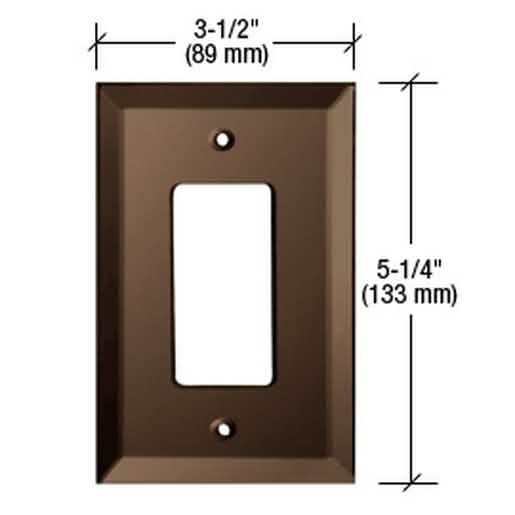 Elegant CRL Bronze Designer Glass Mirror Plate - Modern Decor, High-Quality Finish