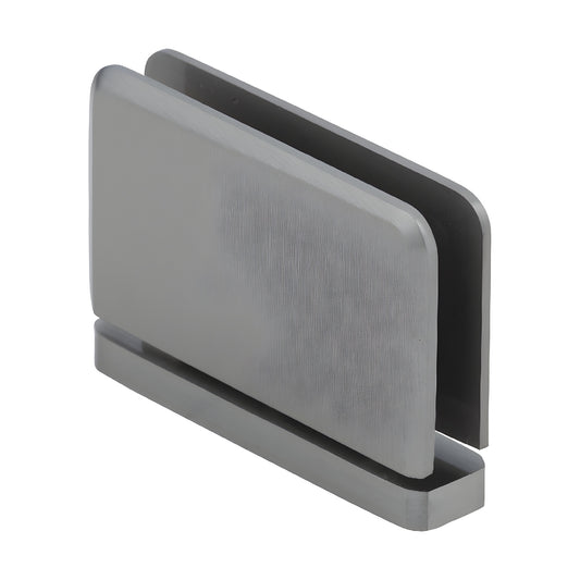 PPH01BN brushed nickel brass pivot hinge for 8-10 mm tempered glass shower door, beveled.