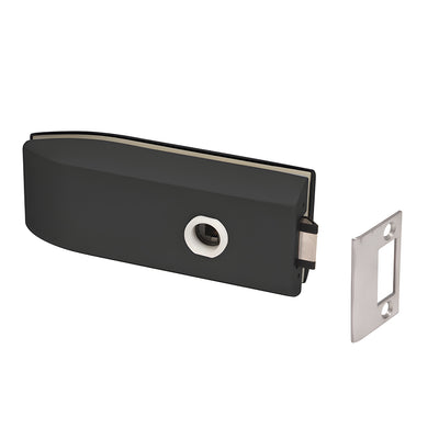 CRL Matte Black Passage Latch for Glass Doors