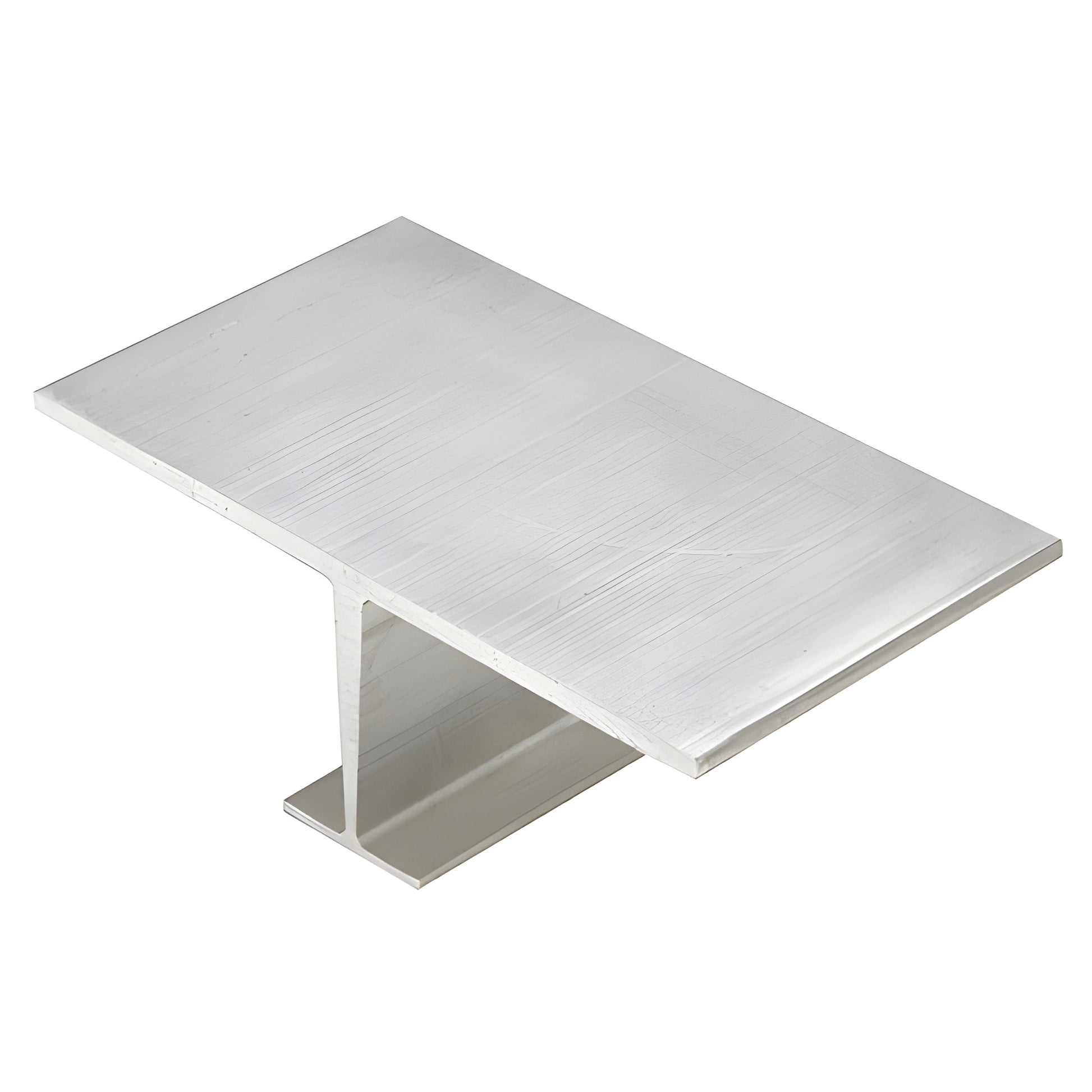 AP712 aluminum T-profile, mill finish - structural silicone vertical mullion accessory.