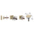CRL Brushed Bronze Square Washer & Stud Replacement Kit